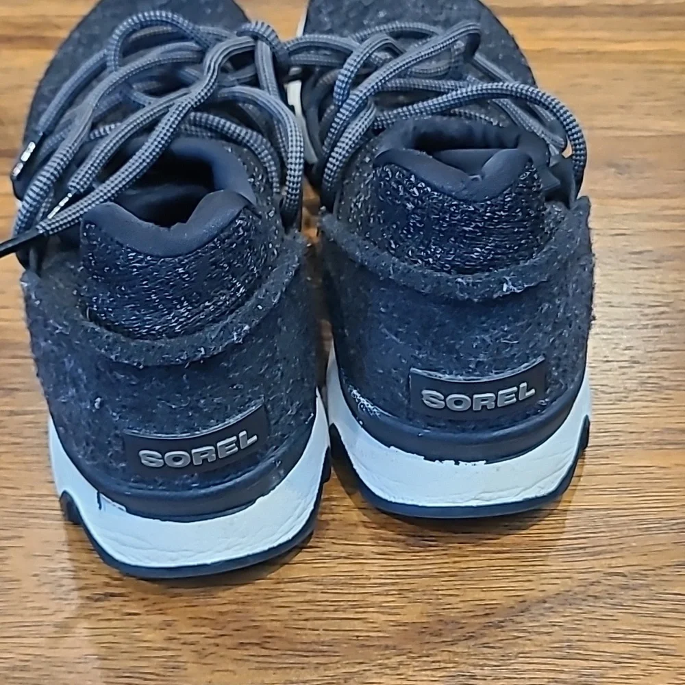 Sorel Gray Kinetic Knit Low Lace Up Women’s Running Shoes Size 9.5 - Picture 4 of 6